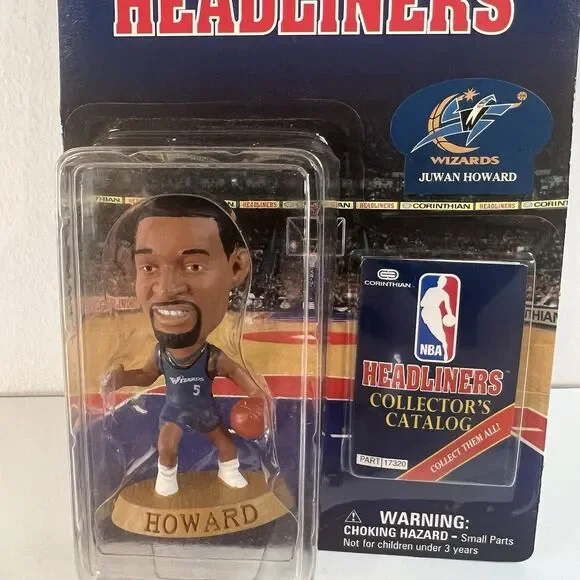 NBA Headliners Juwan Howard Figure Washington Wizards Corinthian 1997  Sealed - Picture 2 of 8